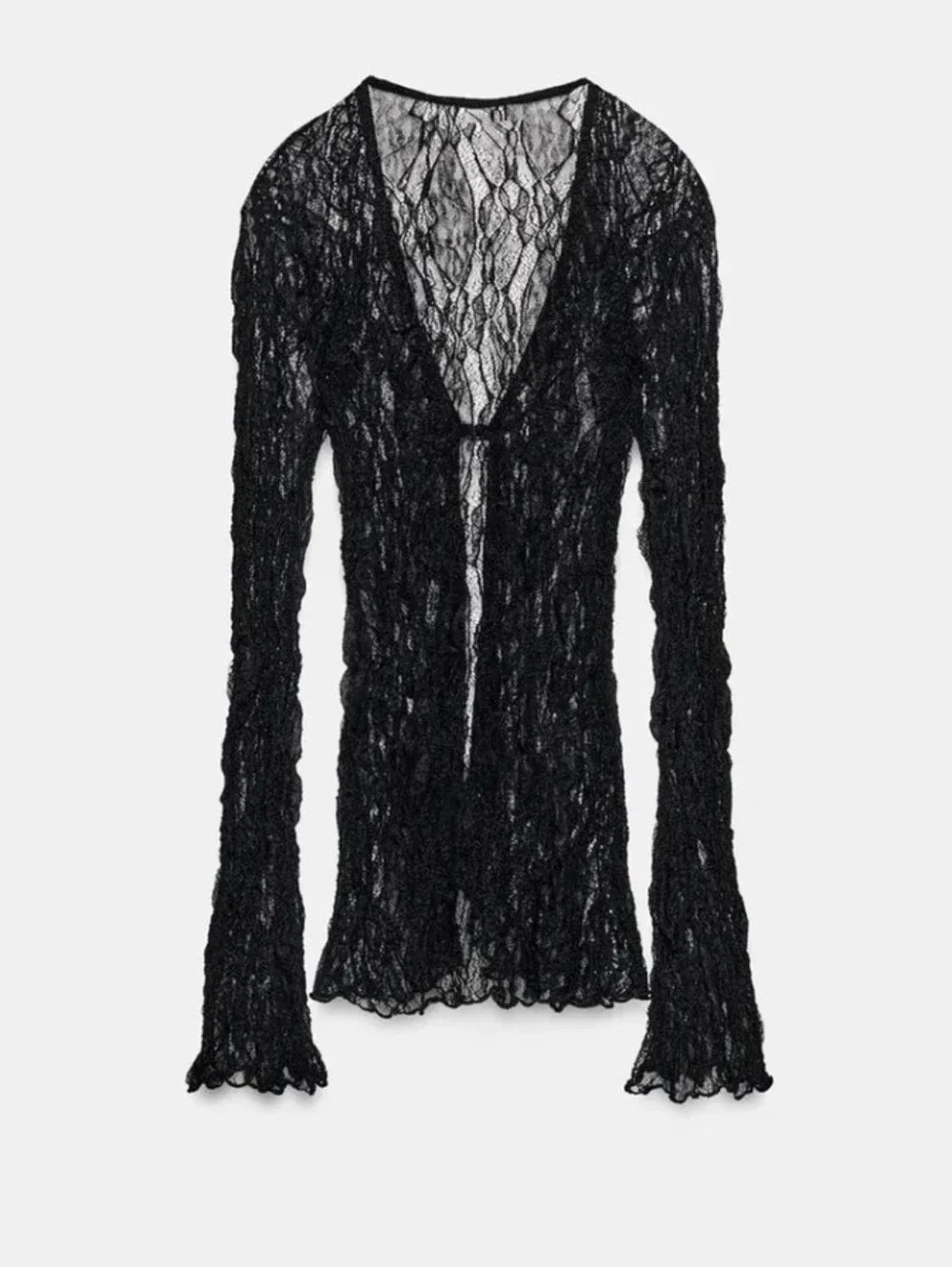 ZARA LACE BUCKLE TOP